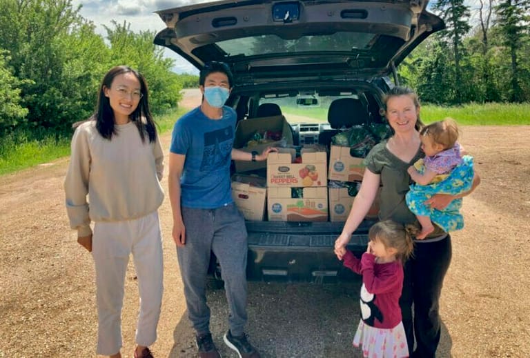 Students rescue food from farms and deliver to food banks