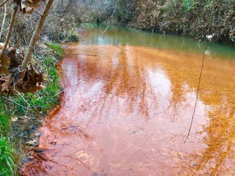 Acid Mine Drainage Site in Ohio