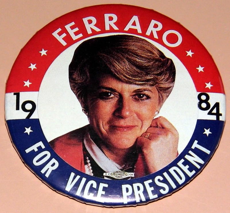 Button for Geraldine Ferraro