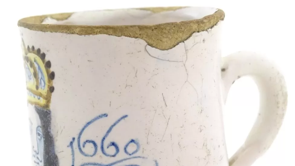 Chipped Mug Depicting Charles II Bought at Flea Market for £2 Sells For £14,000